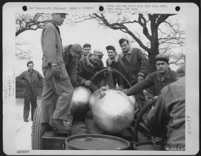 Thumbnail for General > Personnel Of The 388Th Bomb Group Prepare Fire Bombs For Use Against The Enemy.  15 April 1945, England.