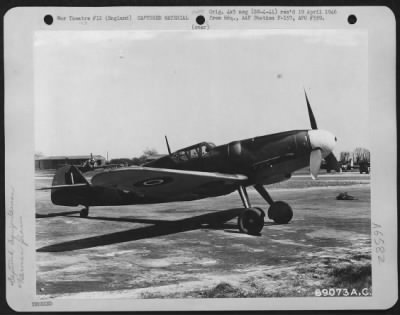 General > A Captured German Me-109 At A 353Rd Fighter Group Base In England, May 1944.