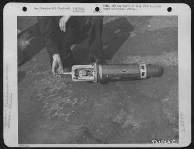 General > Captured German Gliding Bomb, England.  10 September 1944.