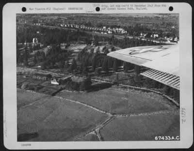 Thumbnail for General > Aerial View Of A Cemetery In England.  1943.