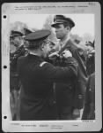 Thumbnail for French Honor Colonel Stewart.  Colonel James M. Stewart, Of Indiana, Pa., Former Screen Star, Now Stationed In England, Receives The Croix De Guerre With Palm From Lt. Gen. Martial Valin, Chief Of Staff For The French A.F. During A Colorful Ceremony Honor - Page 1