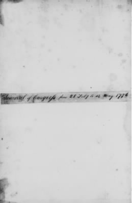 Thumbnail for Transcript Journals, 1775-79 > Sept. 5, 1775-May 14, 1776 (Vol 3)