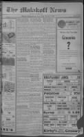 Thumbnail for 1946-Dec-6 The Malakoff News, Page 1