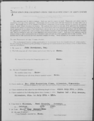 Old German Files, 1909-21 > John Borchmann (#8000-378861)