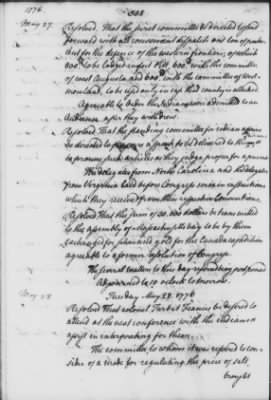 Thumbnail for Transcript Journals, 1775-79 > May 14, 1776-Sept. 2, 1777 (Vol 4)