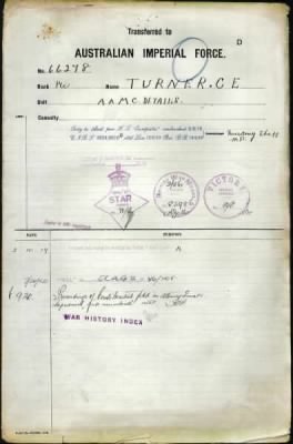 Thumbnail for Turner > Turner, Clarence Ernest (66278)