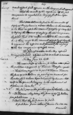 Thumbnail for Transcript Journals, 1775-79 > May 14, 1776-Sept. 2, 1777 (Vol 4)