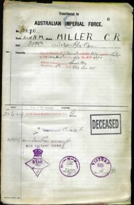 Thumbnail for Miller > Miller, Clyde Robert (3570)