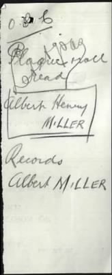 Thumbnail for Miller > Miller, Albert Henry (1319)