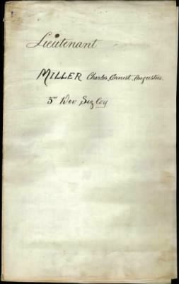 Thumbnail for Miller > Miller, Charles Ernest Augustus (3113)