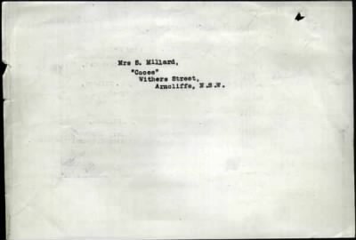 Thumbnail for Millard > Millard, William George (32094)