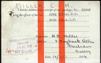 Thumbnail for Miller > Miller, Charles Hampden (5892)