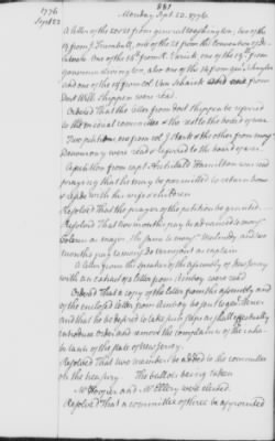 Thumbnail for Transcript Journals, 1775-79 > May 14, 1776-Sept. 2, 1777 (Vol 5)