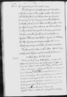 Thumbnail for Transcript Journals, 1775-79 > May 14, 1776-Sept. 2, 1777 (Vol 5)