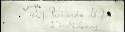 Thumbnail for Richards > Richards, William Joseph (427)