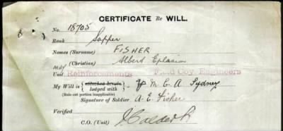 Thumbnail for Fisher > Fisher, Albert Ephraim (18705)