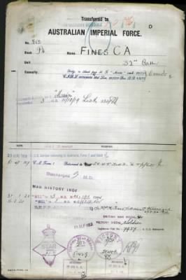 Thumbnail for Fines > Fines, Charles Arthur (3682)