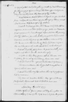 Thumbnail for Transcript Journals, 1775-79 > May 14, 1776-Sept. 2, 1777 (Vol 6)