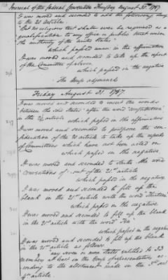 Thumbnail for Journal of the Constitutional Convention May 14-Sept 17, 1787 > Vol 1: Formal Journal of the Proceedings of the Convention, May 14-Sept. 15, 1787