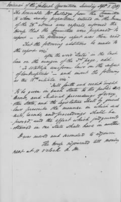 Thumbnail for Journal of the Constitutional Convention May 14-Sept 17, 1787 > Vol 1: Formal Journal of the Proceedings of the Convention, May 14-Sept. 15, 1787