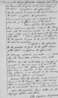 Thumbnail for Journal of the Constitutional Convention May 14-Sept 17, 1787 > Vol 1: Formal Journal of the Proceedings of the Convention, May 14-Sept. 15, 1787