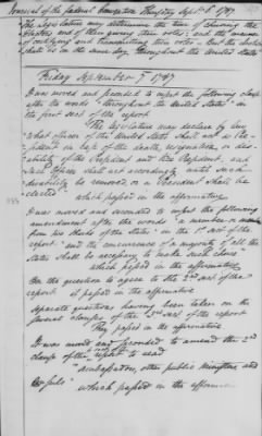 Thumbnail for Journal of the Constitutional Convention May 14-Sept 17, 1787 > Vol 1: Formal Journal of the Proceedings of the Convention, May 14-Sept. 15, 1787