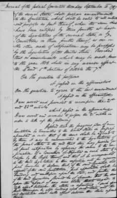 Thumbnail for Journal of the Constitutional Convention May 14-Sept 17, 1787 > Vol 1: Formal Journal of the Proceedings of the Convention, May 14-Sept. 15, 1787