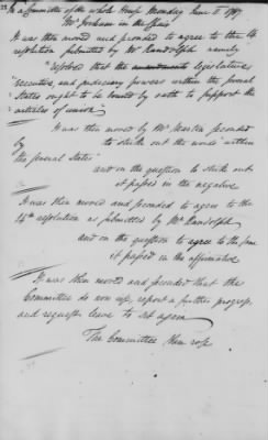 Journal of the Constitutional Convention May 14-Sept 17, 1787 > Vol 2: Journal of the Proceedings of the Committee of the Whole House, May 30-June 19, 1787