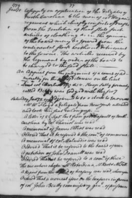 Thumbnail for Rough Journals, 1774-89 > Dec 8, 1778 - Feb 24, 1779 (Vol 20)