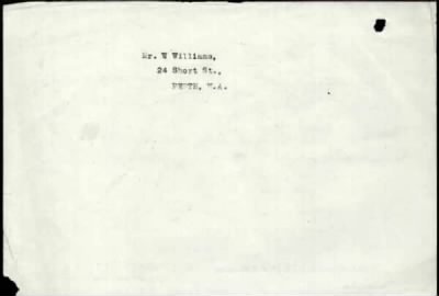 Thumbnail for Williams > Williams, Ernest James (3311)