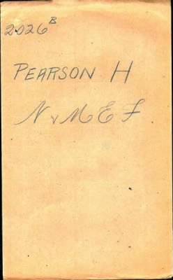 Thumbnail for Pearson > Pearson, Harold (2026)