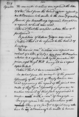 Rough Journals, 1774-89 > Feb 25 - Apr 27, 1779 (Vol 21)