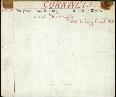 Thumbnail for Cornwell > Cornwell, James (16001)