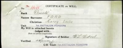 Thumbnail for Ford > Ford, Harry Leslie (4085)