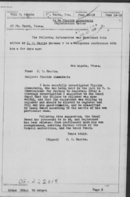 Old German Files, 1909-21 > Placido ALmendoriz (#8000-222018)