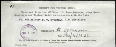 Thumbnail for O'Gorman > O'Gorman, Francis William (467)