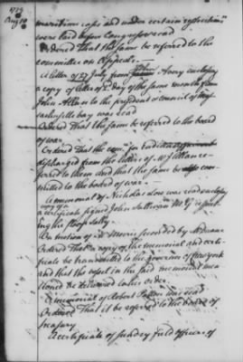 Rough Journals, 1774-89 > July 7 - Nov 8, 1779 (Vol 23)