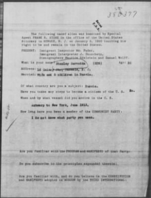 Old German Files, 1909-21 > Stanley Servatka (#380377)