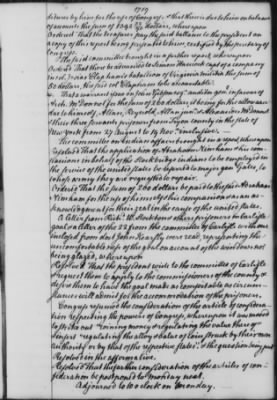 Thumbnail for Transcript Journals, 1775-79 > Sept. 3, 1777-Jan. 20, 1779 (Vol 7)