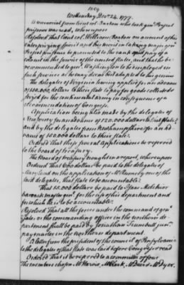 Thumbnail for Transcript Journals, 1775-79 > Sept. 3, 1777-Jan. 20, 1779 (Vol 7)