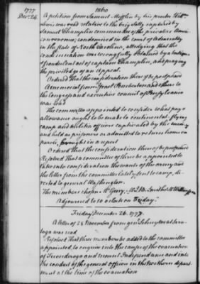 Transcript Journals, 1775-79 > Sept. 3, 1777-Jan. 20, 1779 (Vol 7)