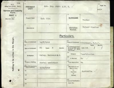 Thumbnail for Mackay > Mackay, Roland Stanley (3416)