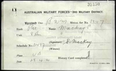 Thumbnail for Mackay > Mackay, Samuel (3847)