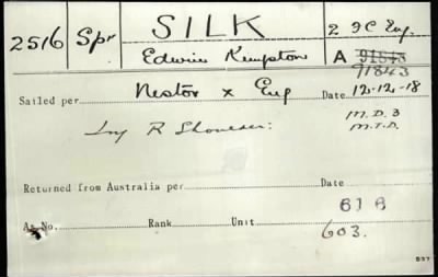 Thumbnail for Silk > Silk, Edwin Kempton (2516)