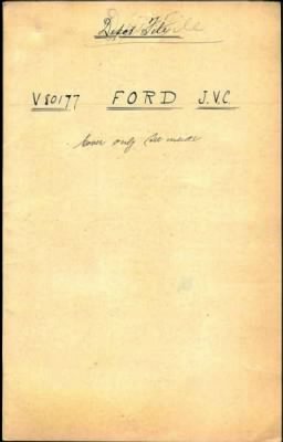 Thumbnail for Ford > Ford, John Vernon Claridge (4388)