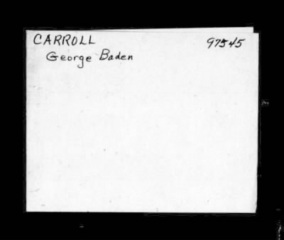 Thumbnail for George Baden > Carroll, George Baden