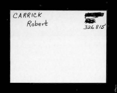 Thumbnail for Robert > Carrick, Robert