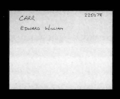 Thumbnail for Edward William > Carr, Edward William