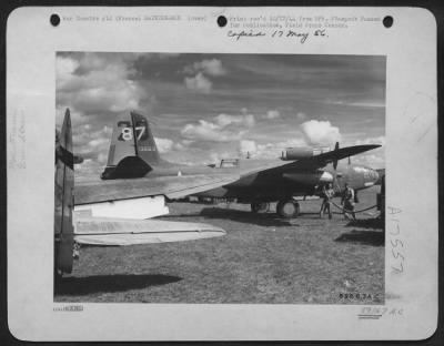 Thumbnail for Refueling > After This Douglas A-20 Boston Bomber Landed At An Advance Air Base In Southern France With A Load Of Supplies And Gasoline, American Ground Crewmen Siphoned Out As Much Gas As Possible, Leaving Only Sufficient Fuel For The Bomber To Return To Its Base.