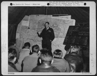 Thumbnail for General > The Late Air Marshall Leigh-Mallory Of The Raf Presides At A Squadron Briefing In France Sometime In September 1944.